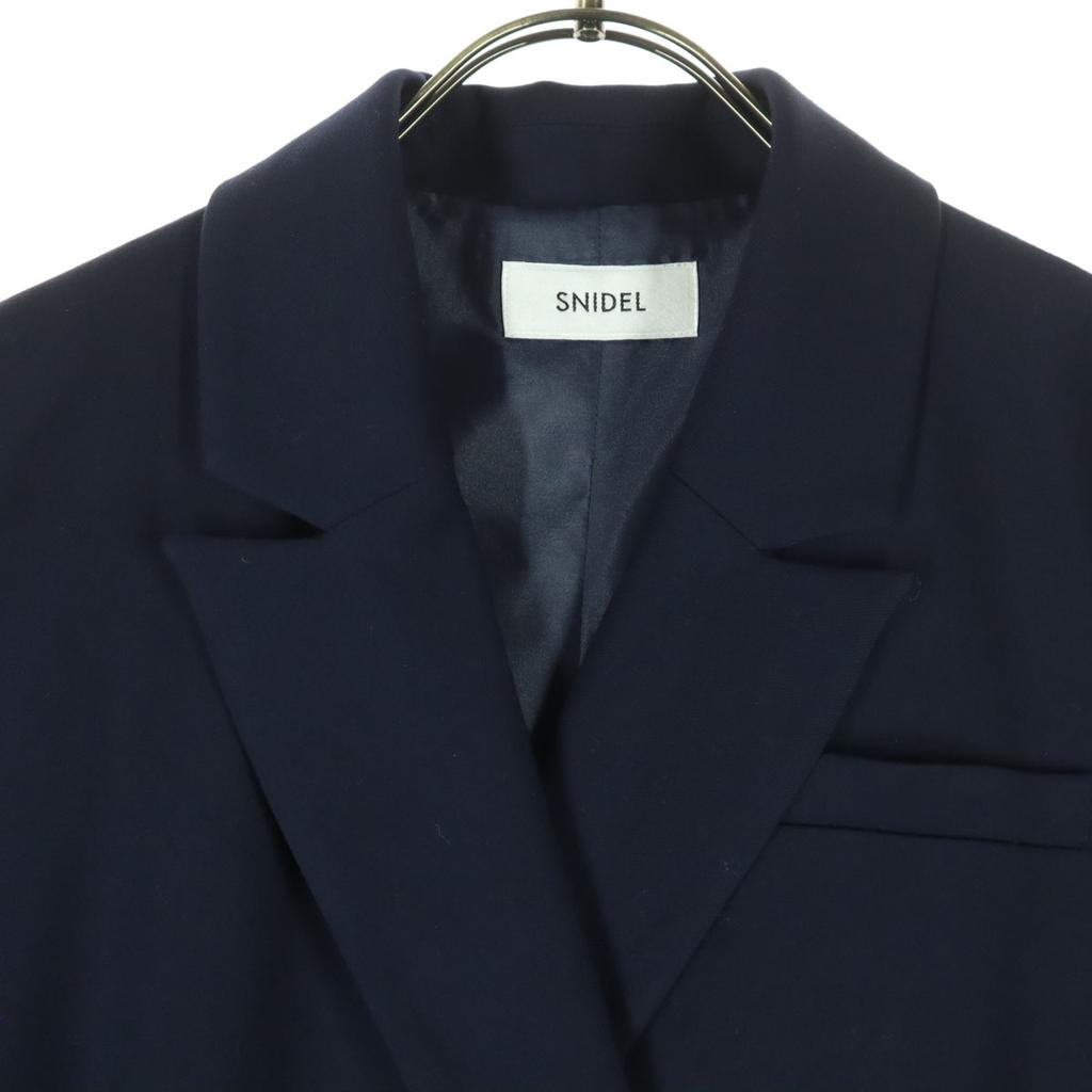 SNIDEL Long sleeve Double breasted Chester coat Navy SWFC224006 Women Used