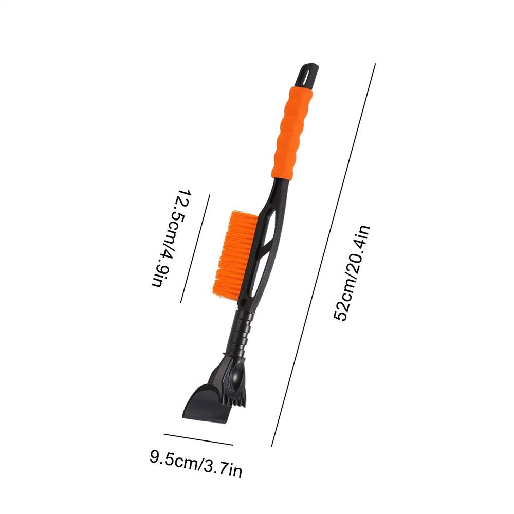 Car Snow Brush and Ice Scraper Removable Window Scraper Remove Snow Remover Multifunctional Brush for Parking Trucks Morning оранжевый