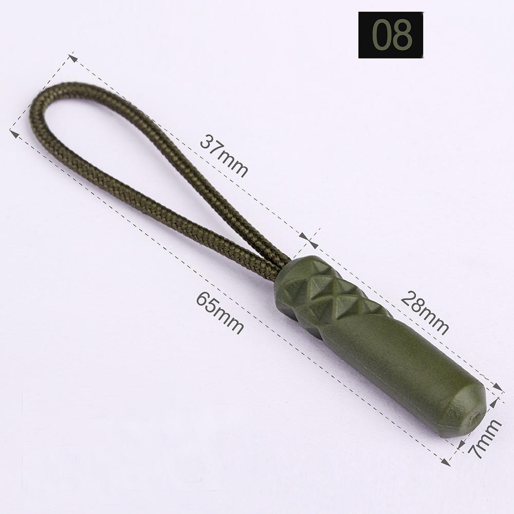 10 teile/los 10 Farbe Reißverschlüsse Pull Puller Ende Fit Seil Tag Ersatz Clip Gebrochen Schnalle Fixer Koffer Zelt Rucksack Zipper schnur