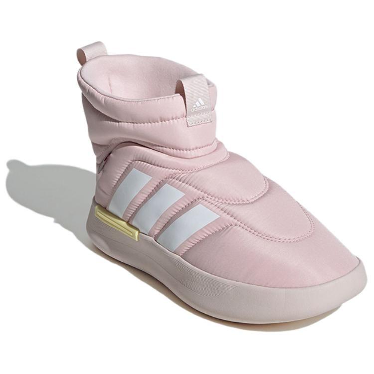 Adidas Adipuff Slip Resistant Abrasion Resistant High top Casual Shoes Unisex Pink JR0072