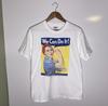Vtg 90s Rosie The Riveter WWII Women’s Rights Feminism T-Shirt Size M