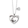 Cute Stitch Cartoon Pendant Necklace Jewelry Personality Sweater Chain with Filled Rhinestones for Women Gift