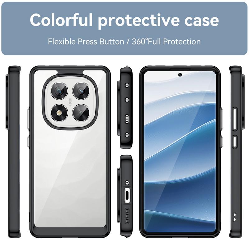 For Xiaomi Poco X7 Case Xiaomi Poco X7 5G Cover Clear PC + TPU Shockproof Protective Phone Back Cover Shell For Xiaomi Poco X7