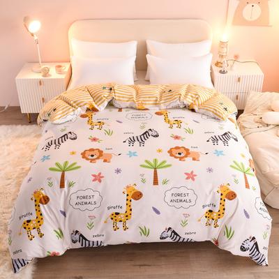 Soft 100% Cotton Duvet Cover Sets Cartoon Kids Durable Single Bed Duvet Cover and Pillowcases Set for Adults