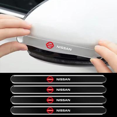 Car Transparent Protective Strip Rearview Mirror Door Anti-Collision Stickers For Nissan Nismo Tiida GTR Almera X-Trail Qashqai