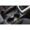 For Hyundai Elantra 2016-2018 Steel Carbon Fiber Water Cup Holder Panel Overlay