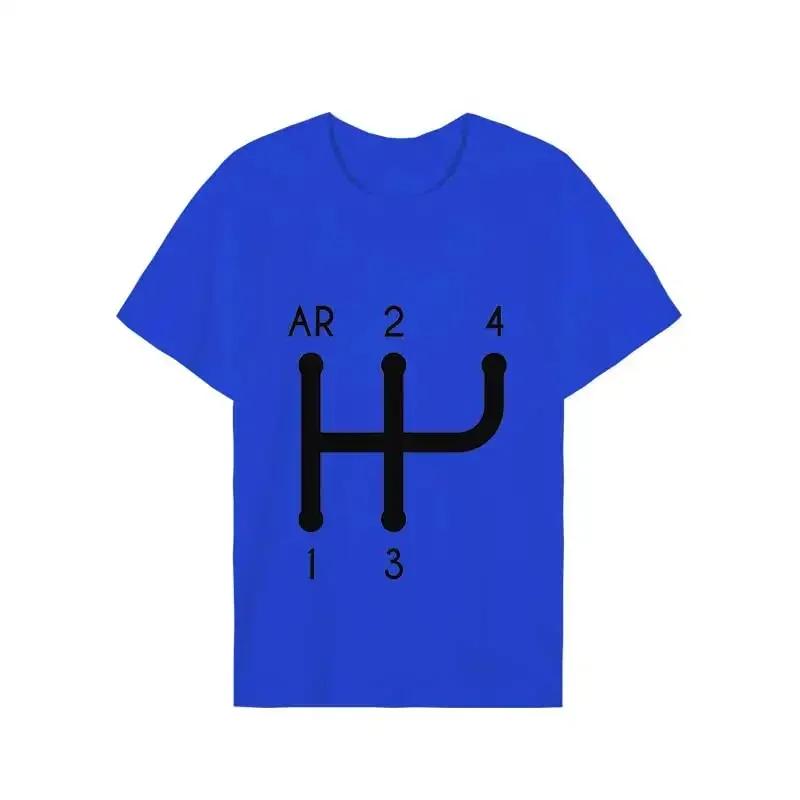 

2023 Забавная футболка Харадзюку для мужчин с рисунком схемы переключения передач 2CV, летняя футболка с коротким рукавом, графическая футболка Y2k, уличная одежда, мужская одежда 4XL