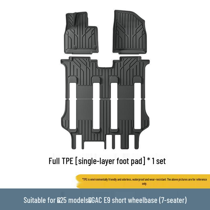 Trumpchi E9 24-25 Model Eco-Friendly TPE Floor, Trunk, and Seat Back Mats: All-Weather and Dirt-Resistant