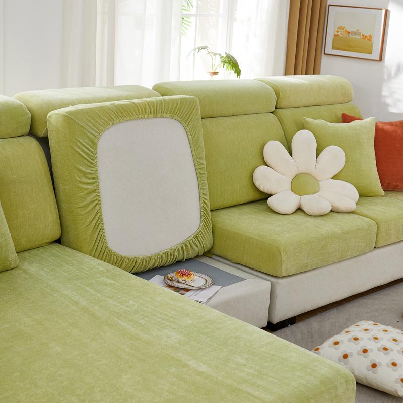 Elastic Sofa Chaise Cover Set Lounge for Living Room Cushion Seat Covers Adjustable Couch Armchairs 2 3 Seater Places Slipcovers