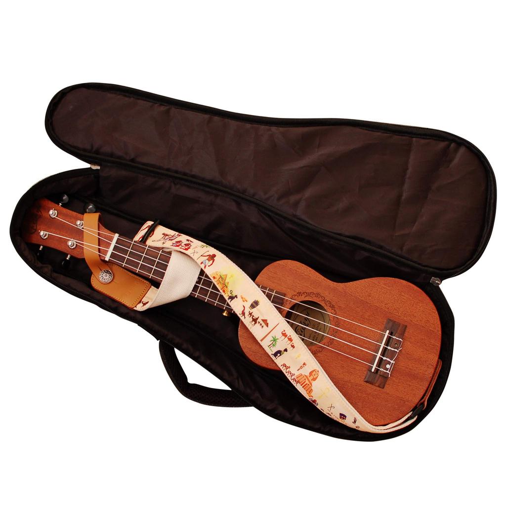 MUSIC FIRST Original Design [Ancient Egypt] Ukulele Case, Ukulele Bag (21-inch Soprano, Ancient Egypt)