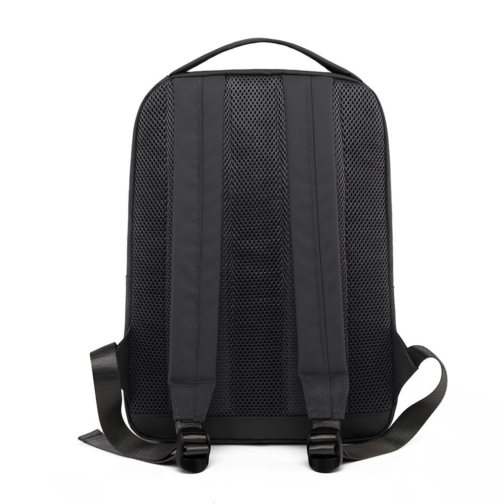 Sleek Minimalist Backpack with Front Zipper Pocket and Padded Shoulder Straps