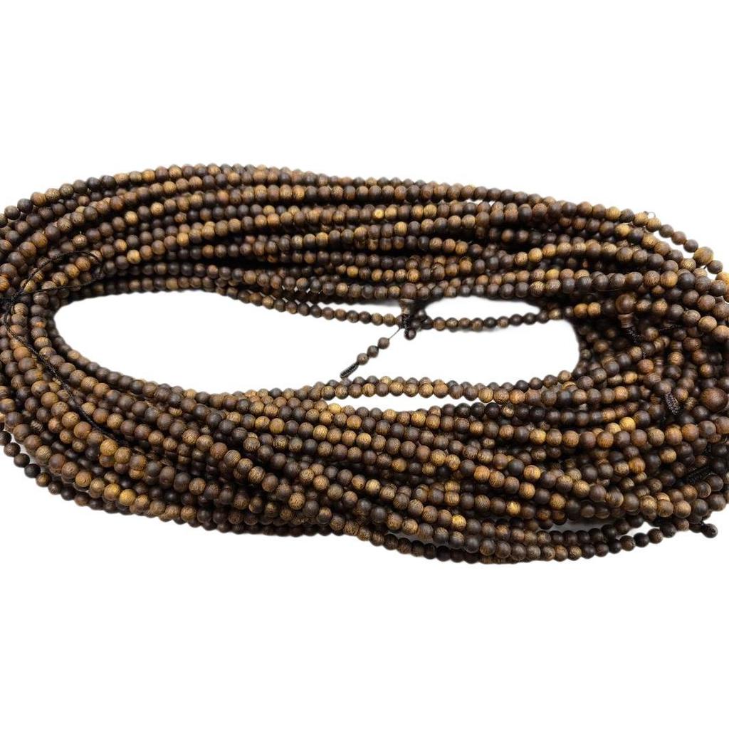 Kynam Qi Nan Agarwood Bracelet for Men & Women, 0.8*108 Beads, Each 25-26g, Medium-High Quality.