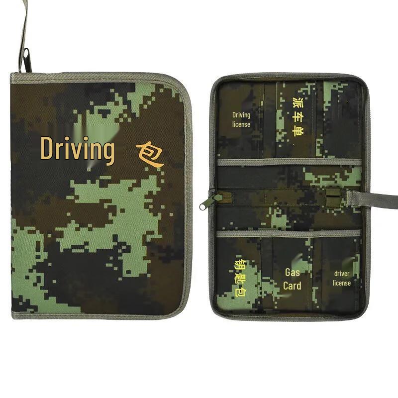 Snow Fox Waterproof Camouflage Driver Document Bag