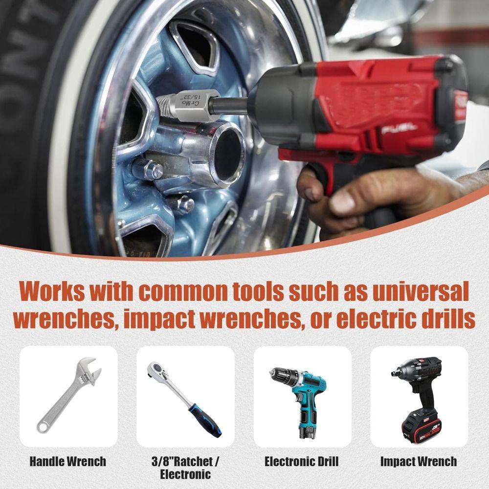 Reverse Thread Bolt Extractor Kit Carbon Steel Screw Remover Tool Screw Extractor Set  DIY Home