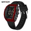 New Fashionable Luxury Men's Sports Electronic Watch Waterproof Countdown Calendar Night Light Men's Electronic Wristwatch