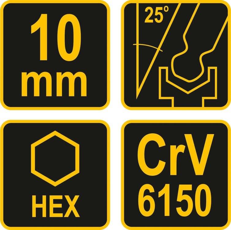 Hexagon socket wrench (ball) with handle 10.0m 56628 VOREL