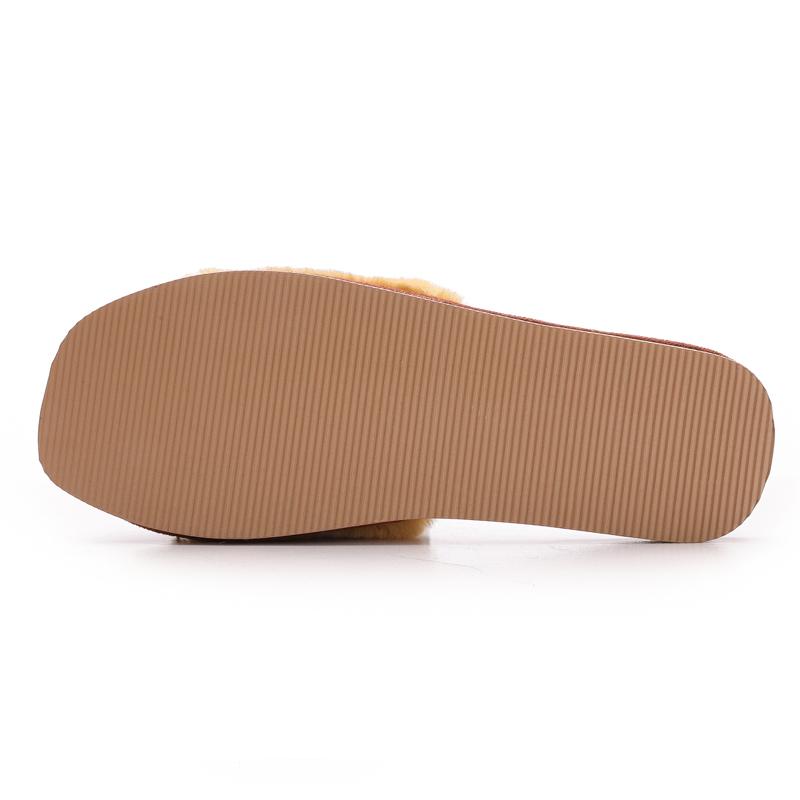 модные зимние теплые плюшевые тапочки Shevalues женские мягкие плоские шлепанцы удобные — фото 6