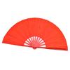 Tai Chi Martial Arts Kung Fu Bamboo Silk Dance Pratice Training Performance Fan (Red Rib)
