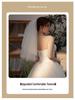 2025 Ethereal Korean Style Bridal Wedding Veil - Simple & Elegant Tulle Design