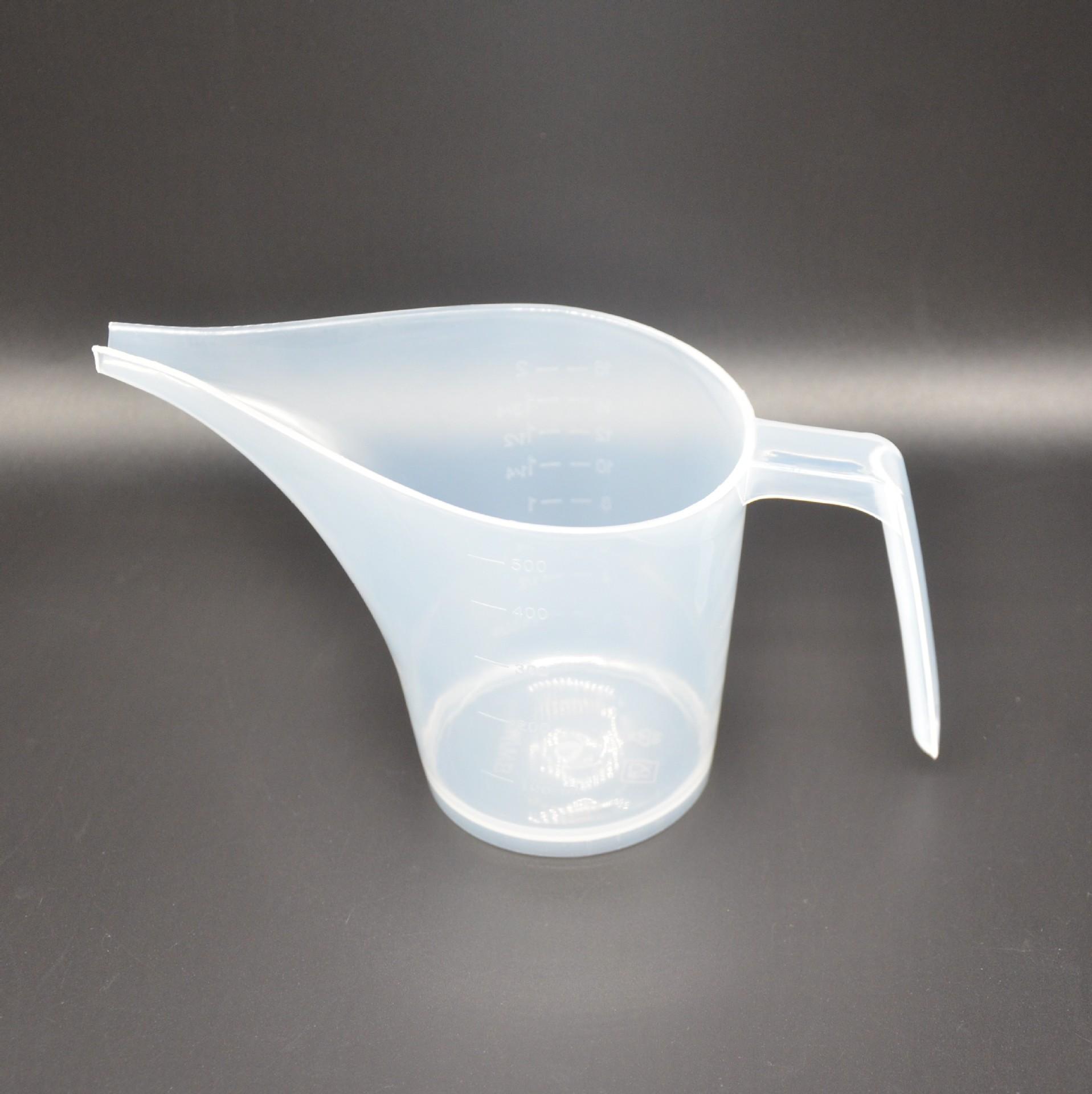 1PC 500ML Graduated Long-Spout Plastic Measuring Cup, Long-Spout Flow Cup, Pointed Nozzle Test Measuring Cup, Baking Measuring Cup