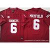 Oklahoma Sooners Football Jersey Cotton Blend Embroidered College Team Sportswear Men