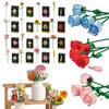 Flower Bouquet Building Blocks 24 Days Flowers Christmas Countdown Calendars Christmas Advent Calendar for Holiday DIY Gifts