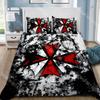 Fashion R-Resident Evil Game Umbrella Bedding Set Single Twin Full Queen King Size Bed Set Kids Bedroom Duvetcover Set