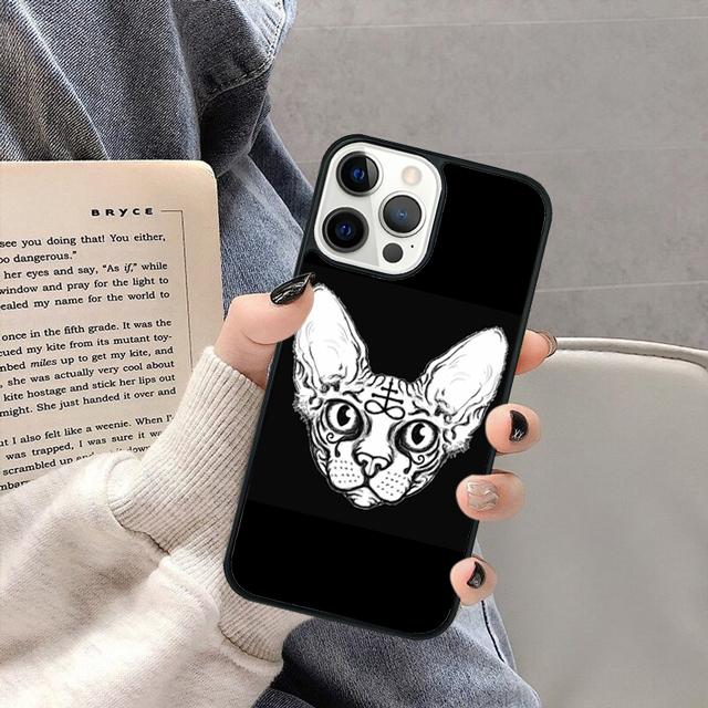 FUNNY NAKED CAT SPHINX Phone Case Cover for iPhone 17 Air 16 16e 15 13 14 11 12 Pro Max Max Plus coque fundas Shell