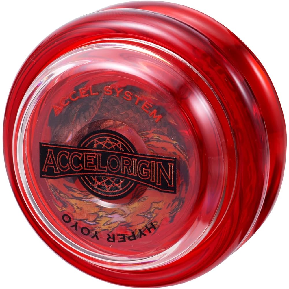 Bandai Hyper Yoyo Accel Origin Draconic Red Toy with High Speed Performance and Durable Design