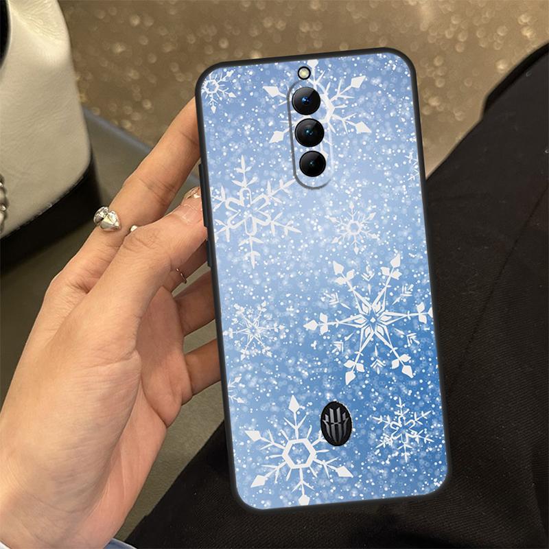 Snow Snowflake Winter Case For ZTE Nubia RedMagic 6 7 6S 7S Pro 6R RedMagic 10 Air 9 8 8S 9S 10S 11 Pro Plus Cover
