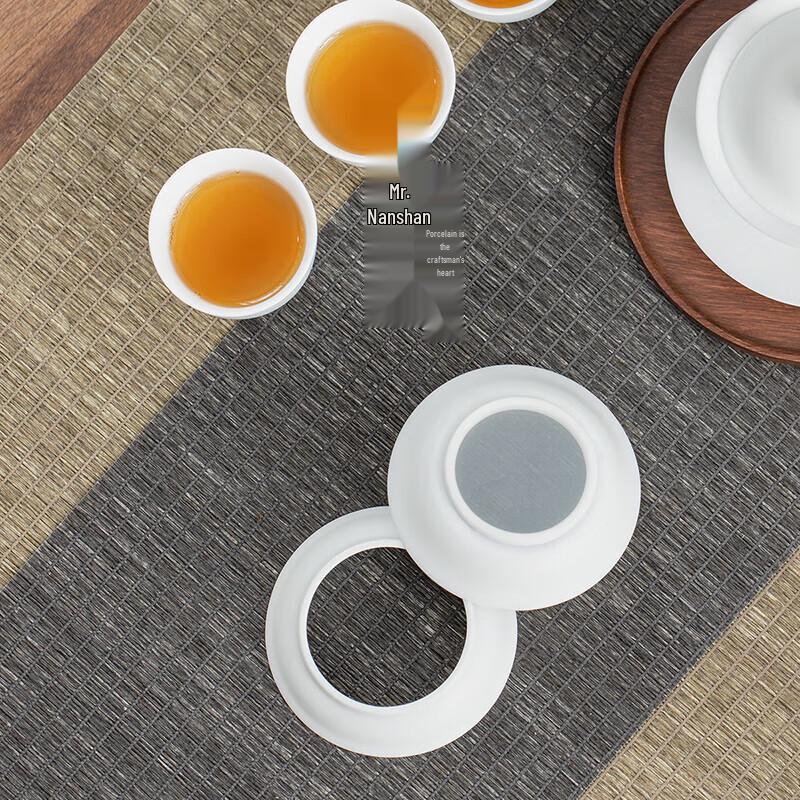 Nanshan Ceramic Suet Jade Glaze Tea Filter