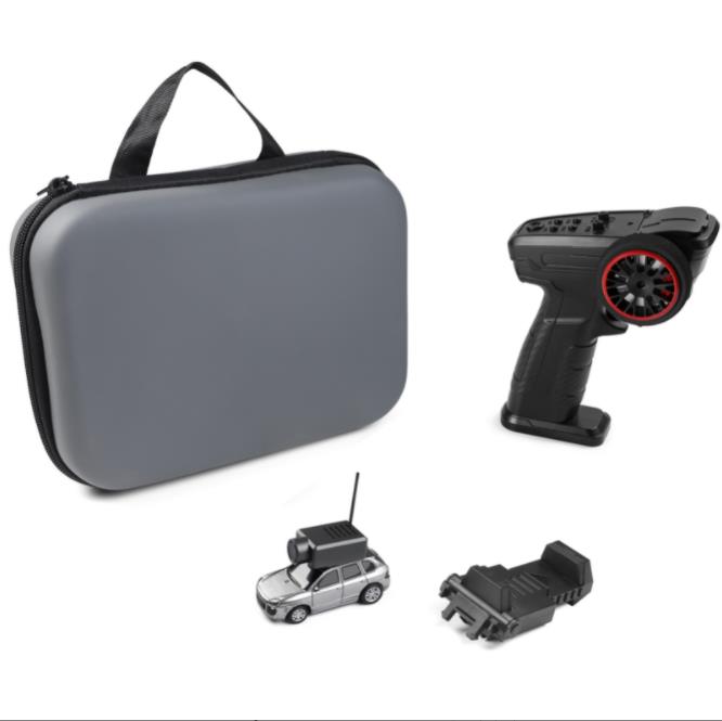 Mini RC Camera Car 1:64 Scale, 2.4G Remote and APP Controlled Toy Vehicle with HD Magnetic Camera, LED Lights, Fun Toy for Kids