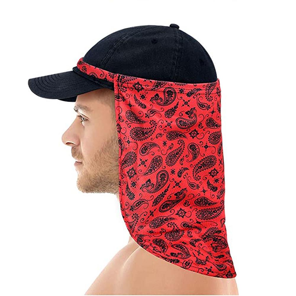 

Outdoor UV protection drape neck sunshade cool brim mountaineering fishing breathable mask cycling sunshade mask One size fits all червоний