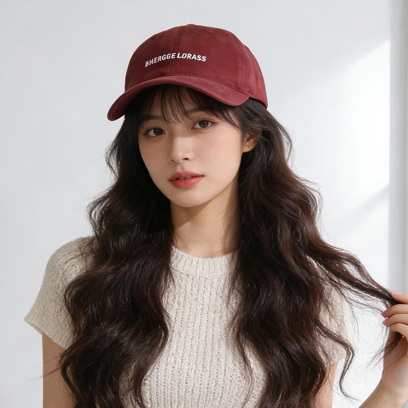 

Versatile street couple show face small visor casual retro cap men M（56-58cm）