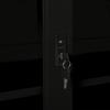 VidaXL Armoire à portes coulissantes Noir 90x40x90 cm Acier