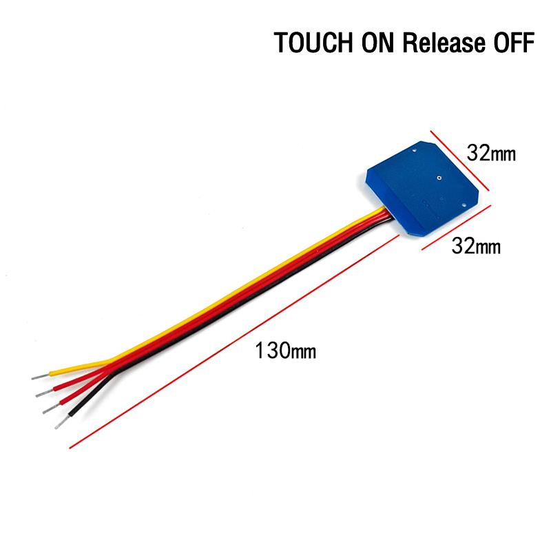 

Регулируемый сенсорный выключатель 5-24В 3А - Проникновение через дерево/стекло/акрил, Датчик взмаха рукой для умного освещения шкафа/офиса