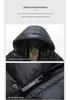 Unisex Black Gold Thick Winter Hooded Jacket - New Style