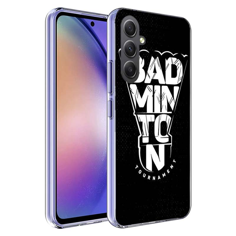 

Badminton Sport Phone Case for Samsung A17 A37 A57 A07 A16 A26 A36 A56 A06 A02S A12 A22 A32 A52S A04S A14 A24 A34 A54 A03 A13 A3 Samsung A04