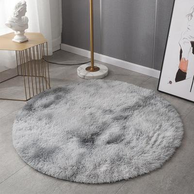 Temu Batik-Teppich aus Seide und Wolle: Pflegeleichte runde Matte für Zuhause, Schlafzimmer, Wohnzimmer, Couchtisch oder Computerstuhl.