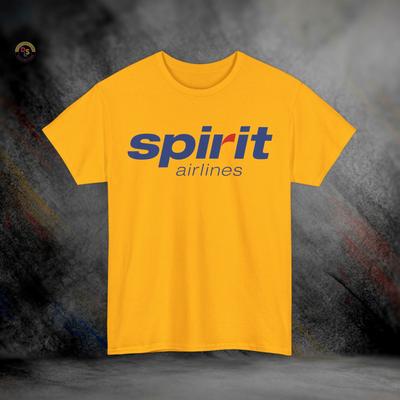 Spirit Airlines Defunct Airline T-Shirt | Heavy Cotton Tee Unisex T-Shirt