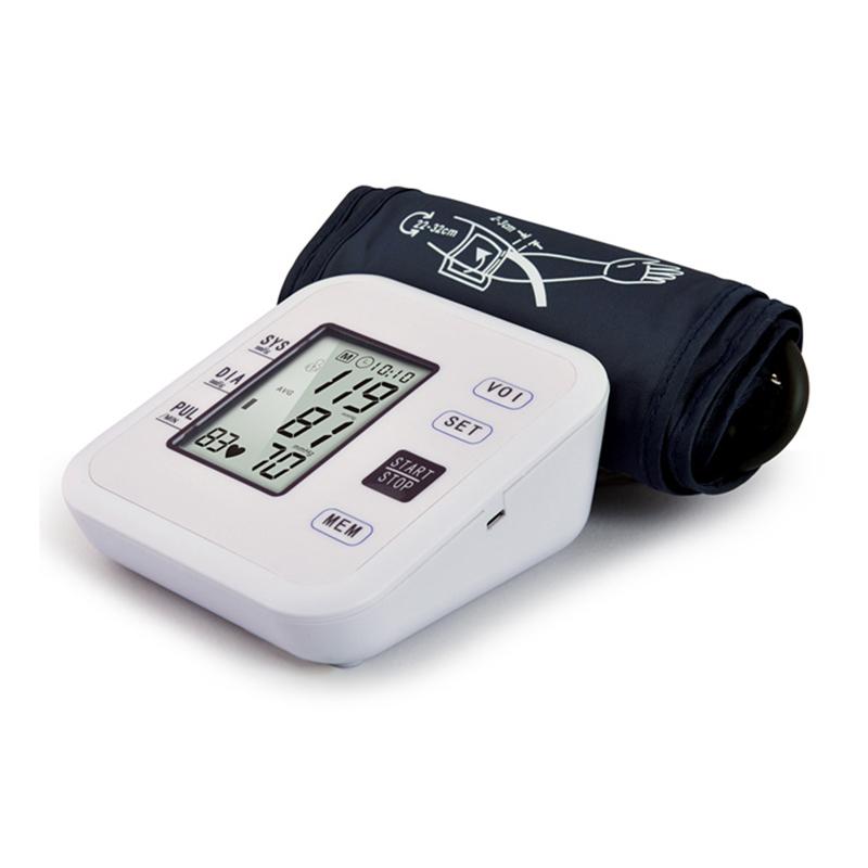 Medical Digital Arm BP English Home Automatic Intelligent Electronic Blood Pressure Monitor Acrylic