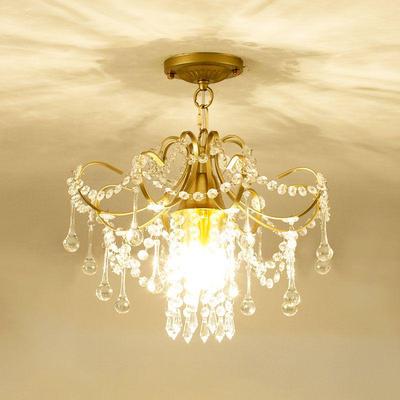 Crystal Chandelier for Bedroom, Hallway, or Living Room - European/American Style, 2025 Model