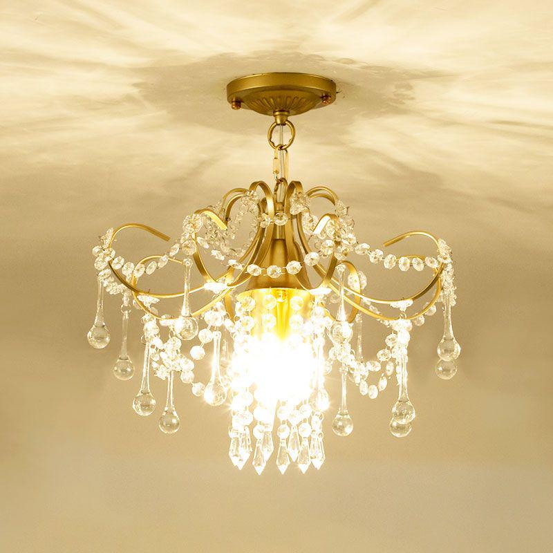 Crystal Chandelier for Bedroom, Hallway, or Living Room - European/American Style, 2025 Model