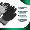 A20F-Level 5 Cut Resistant Gloves 3D Comfort Stretch Fit, Durable Power Grip Foam Nitrile, Pass  Food Contact, Smart Touch, T
