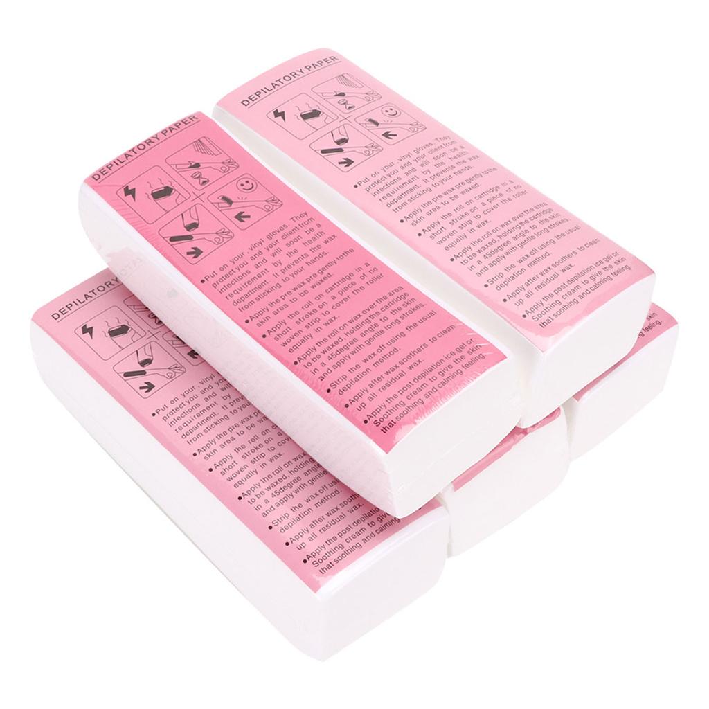 500pcs Non Woven Hair Removal Wax Strips Arm Leg Armpit Body Depilatory Wax Paper