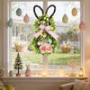 Easter Bunny Flower Garland Decorative Easter Flower Garland - Foldable Home Decoration Item