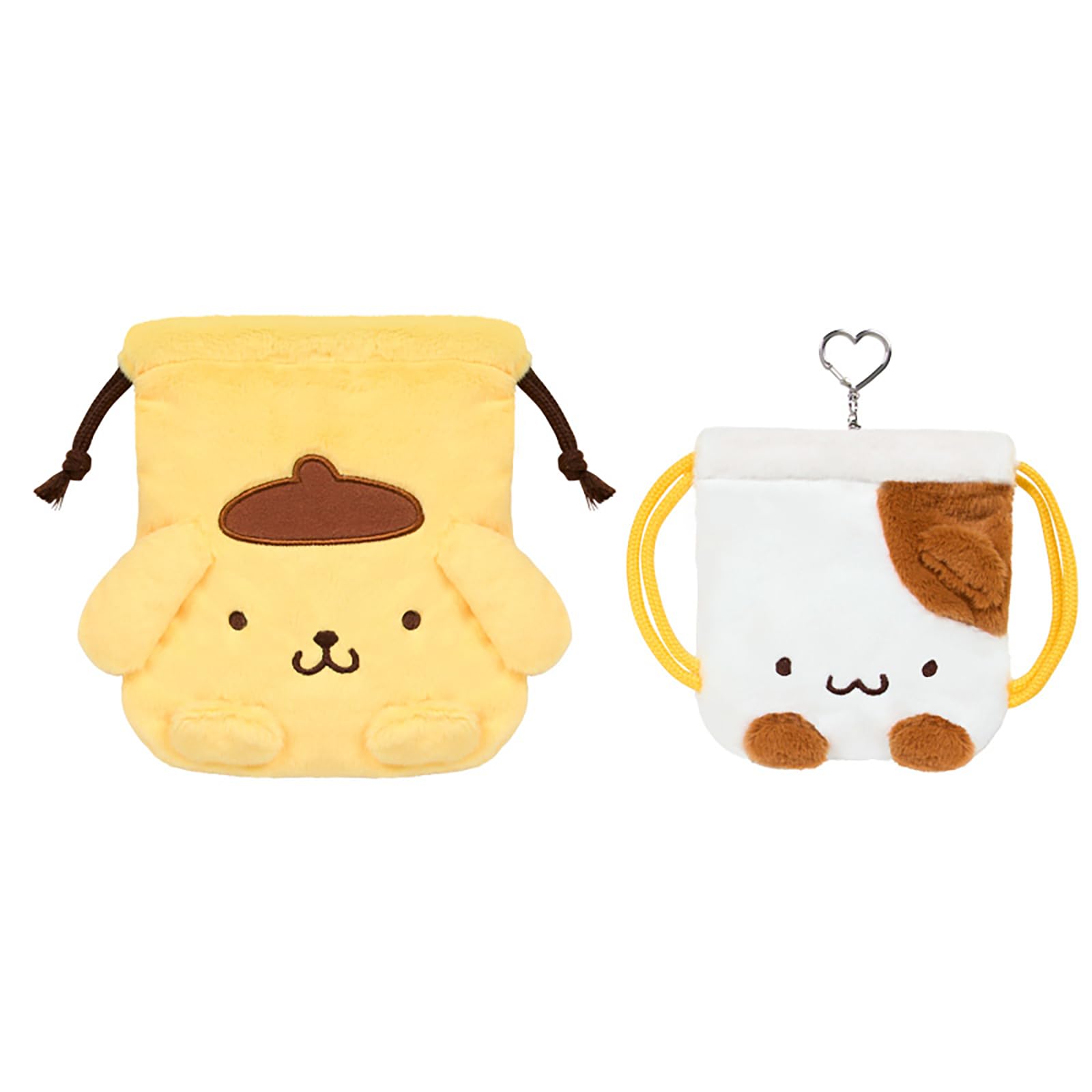 Sanrio Pompompurin Drawstring Pouch Set of 2 with Favorite Friend Age 3 and Up 866890