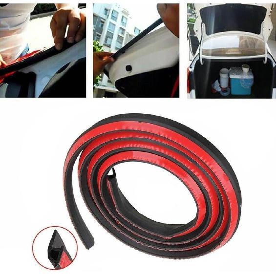 Riloer Universal 16,4 Pés(5 metros) Protetores de Borracha Preta para Bordas de Porta de Carro, Acabamento de Borda Tipo P, Protetor de Entrada de Porta Automotivo, Protetor de Borda de Porta de Carro