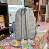 Large Capacity Women's Backpack Striped Student Schoolbag