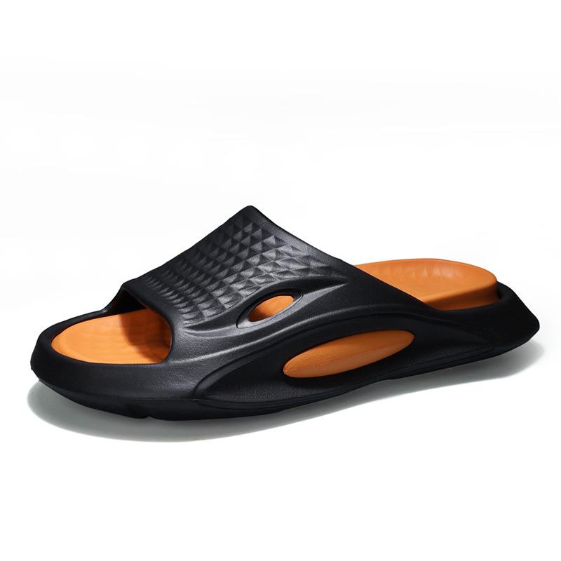 

Новые двухвариантные однословные тапочки, нескользящие спортивные и пляжные сандалии для отдыха 40-41 чёрный